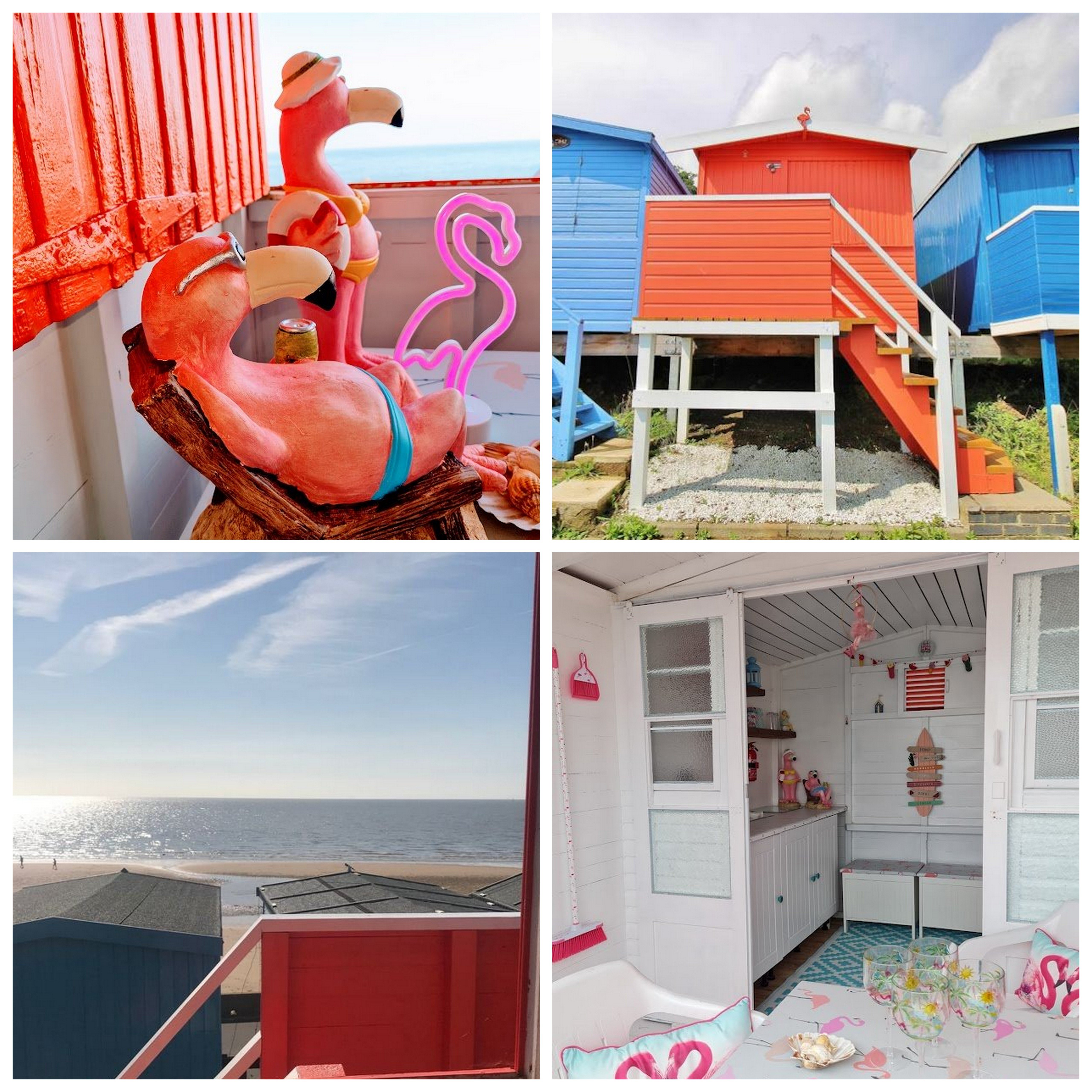 Beach hut Flamingo Hut 43H for hire Frinton-on-Sea